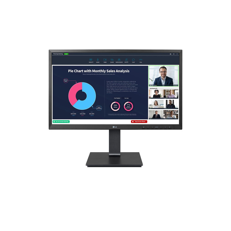 Monitor led 23.8'' lg 24bp75cp-b full hd 1920x1080p/5ms/classe