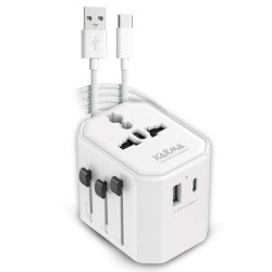 Adattatore da viaggio karma cc 9600usbc 1xporta usb a + 1xporta usb