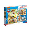 Puzzle clementoni 25262 supercolor paw patrol 3x48pz 27x18cm multicolore
