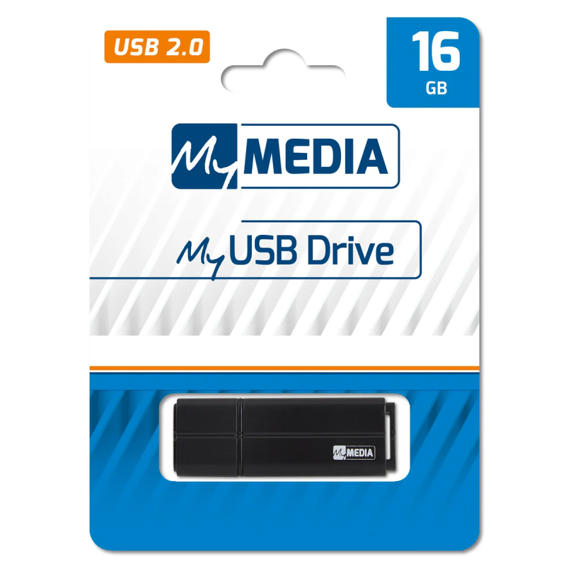 Pen drive 16gb verbatim mymedia usb drive connettore usb 2.0 nero