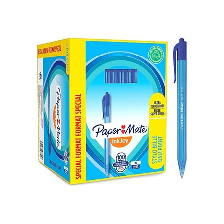 Penna a sfera papermate inkjoy 100 rt ulv m 1mm con inchiostro ulv