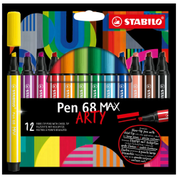 Pennarello stabilo 768/12-21 pen 68 max con punta a scalpello