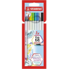 Pennarello stabilo 568/08-21 pen 68 brush con punta flessibile
