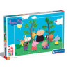 Puzzle clementoni 24237 supercolor peppa pig 24pz maxi 62x42cm multicolore