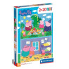 Puzzle clementoni 24778 supercolor peppa pig 2x20pz 27x18cm multicolore