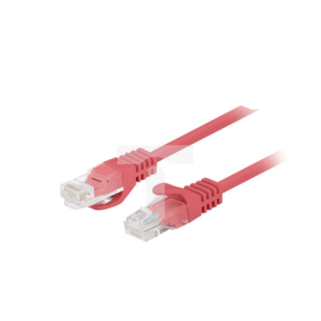 Cavo di rete lanberg pcu6-20cc-0300 utp kat.6 3m rosso 10pz