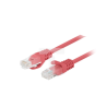 Cavo di rete lanberg pcu6-20cc-0300 utp kat.6 3m rosso 10pz