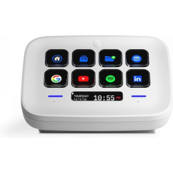Controller elgato stream deck neo 8 tasti lcd personalizzabili bianco