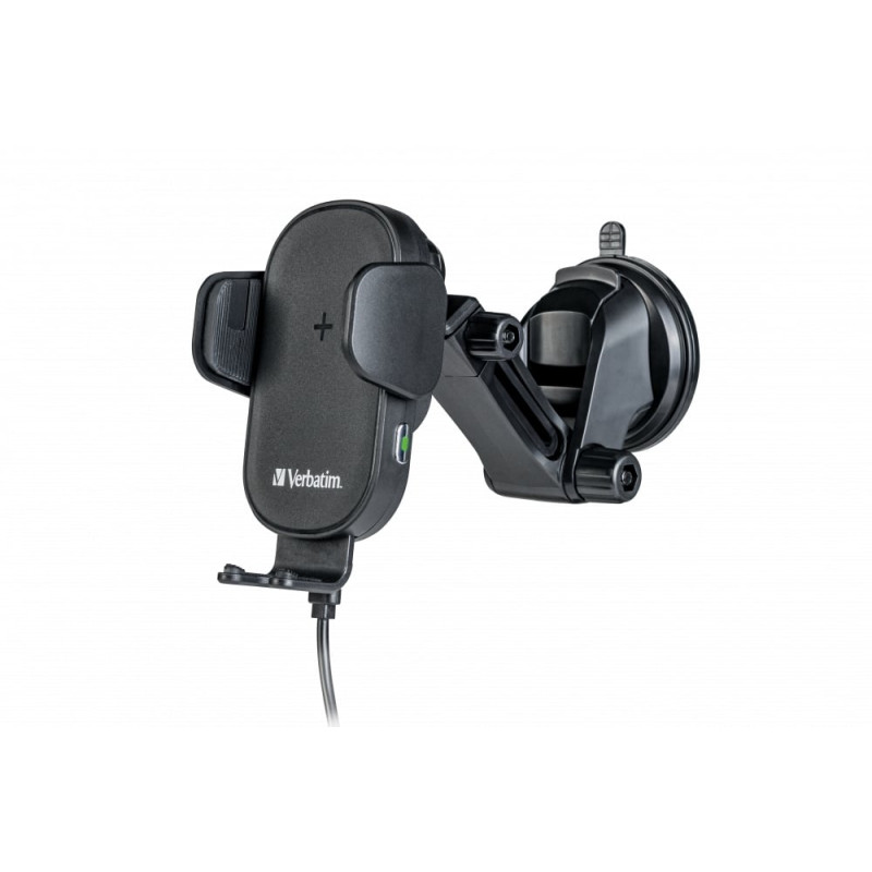 Supporto auto verbatim fwc-01 + ricarica wireless per smartphone
