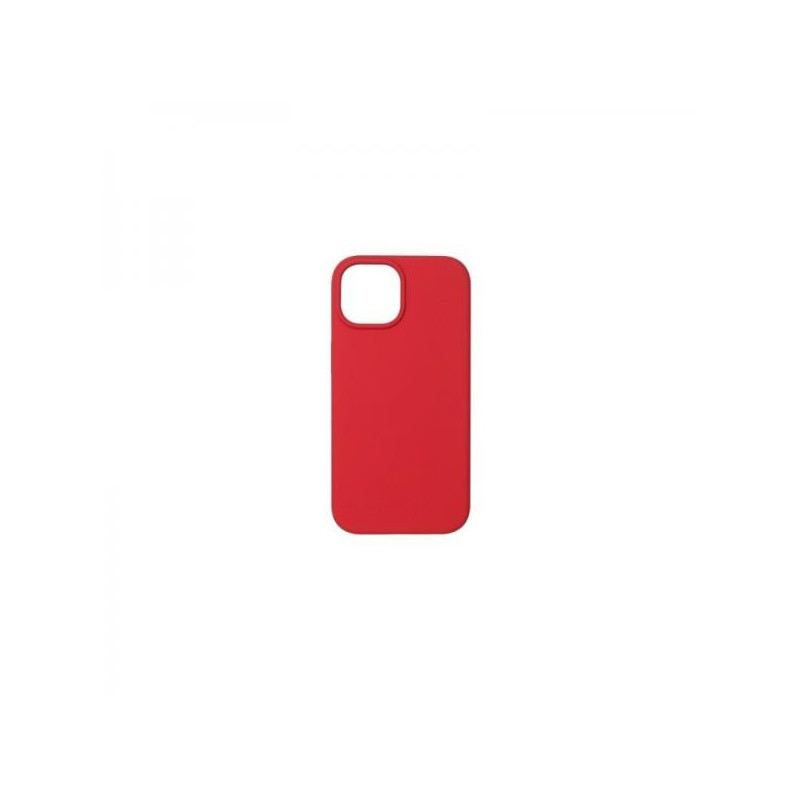 custodia tunit cover ttip15msrd silicone per iphone 15 rosso