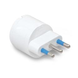 Adattatore nuova videosuono shuko presa 16a spina 2p t 106a bianco
