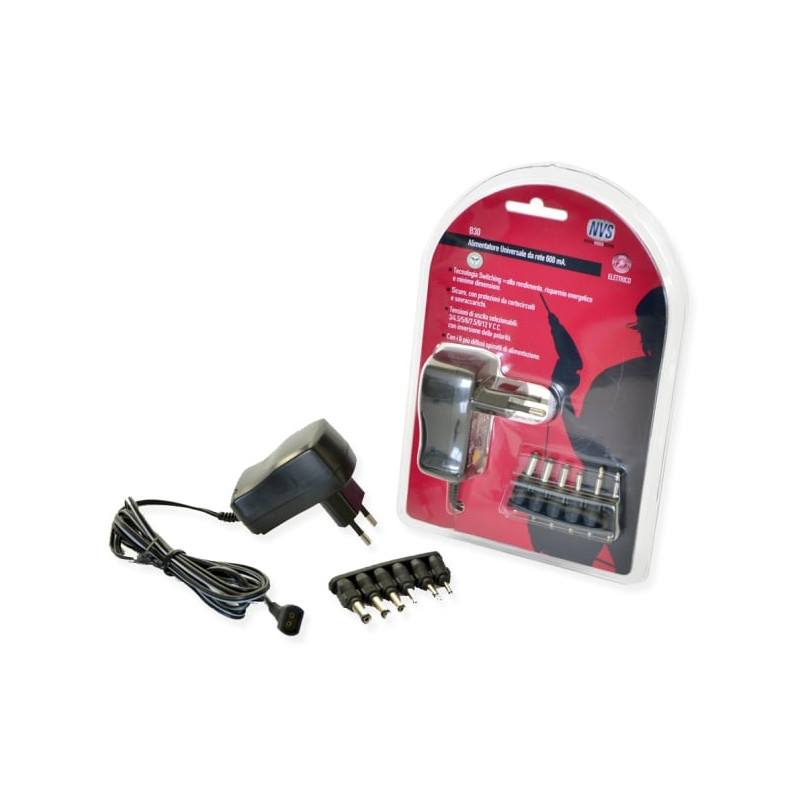 Alimentatore nuova videosuono b30 600ma nero [b30]