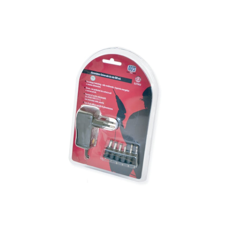 Alimentatore nuova videosuono b-45 2000ma nero [b45]