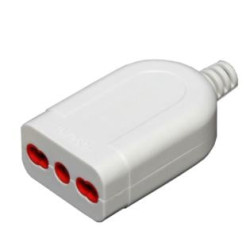 Presa volante nuova videosuono 30/33 2p+t 10/16a bianco [30/33]