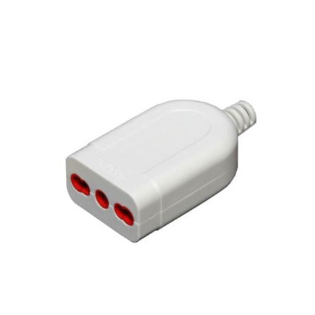 Presa volante nuova videosuono 30/33 2p+t 10/16a bianco [30/33]