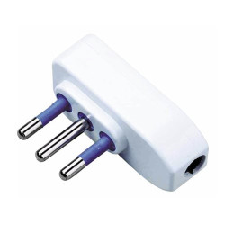 Presa nuova videosuono elettrica 2p+t 16a bianco [80005]