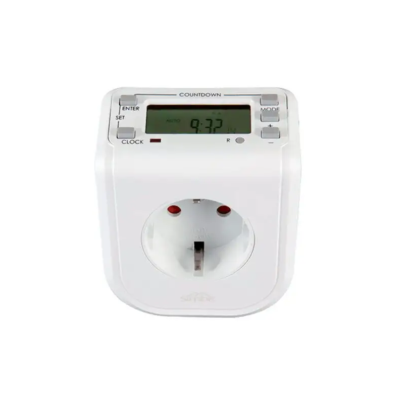 Timer elettrico nuova videosuono 50141 con presa 16a bianco [50141]