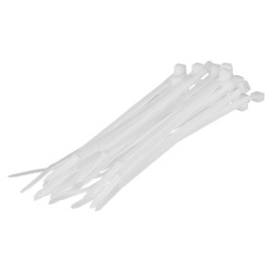 Fascette polypool per cablaggi 4.8x350mm bianco 25pz [pp0301]