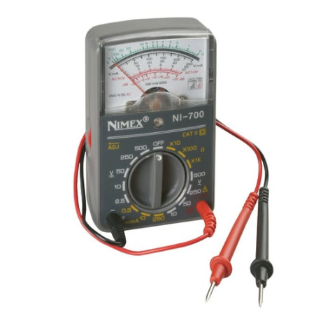 Multimetro analogico poly pool pp0011 cat ii 500v nero [pp0011]