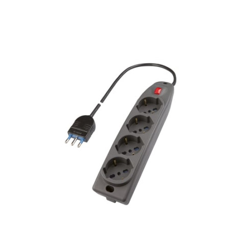 Multipresa polypool 4presa 10/16a 2p+t shuko 1.5m nero [pp0421.2q]