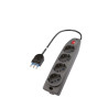 Multipresa polypool 4presa 10/16a 2p+t shuko 1.5m nero [pp0421.2q]