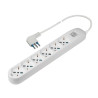 Multipresa polypool pluristandard con 6 presa 10/16 a 2p+t 1.5m bianco