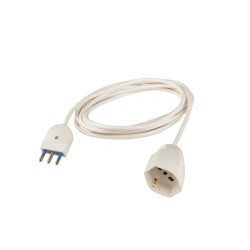 Cavi polypool prolunghe elettriche 1 presa 2p+t 3m bianco [pp2621q]
