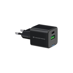 Alimentatore da rete conceptronic althea15b usb-c/a 20w nero