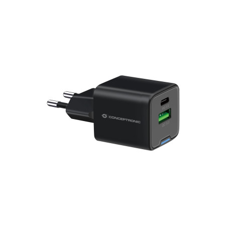 Alimentatore da rete conceptronic althea15b usb-c/a 20w nero