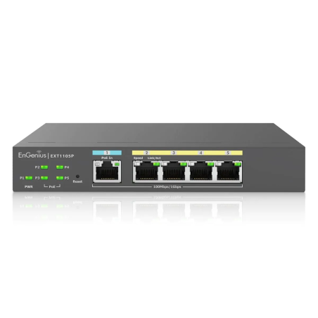 Switch engenius ext1105p gestito l2 5 porte gigabit ethernet 10/100/1000