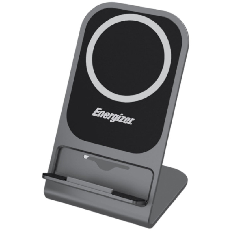 Supporto caricabatterie energizer magnetico/vassoio wireless 15w