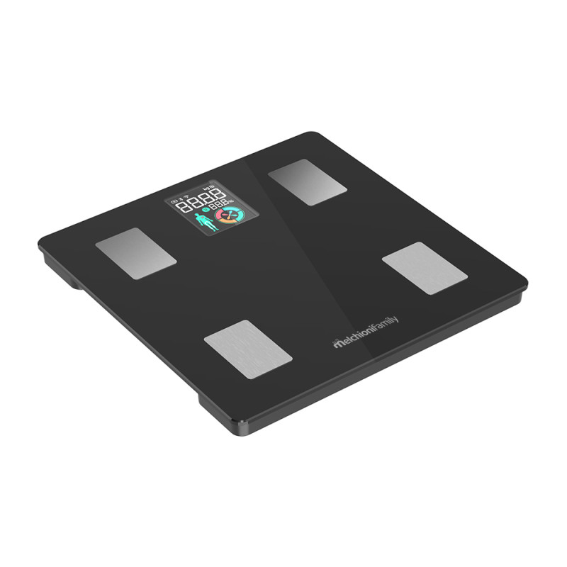 Bilancia pesapersone melchioni elettronica rettangolo max 180kg nero