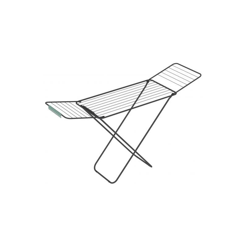 Stendi opale colombo 18mst186 stendibiancheria con ali nero/acciaio