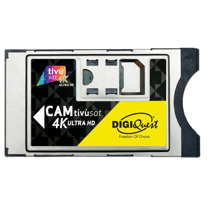 Telesystem cam digiquest tivusat con card smarcam ultra hd 4k [bundle