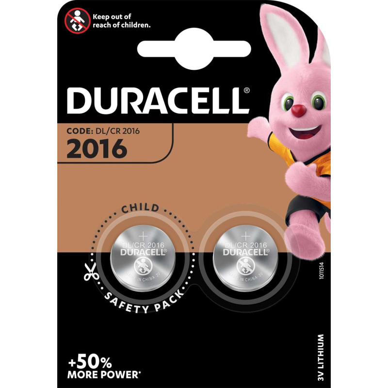 Pila duracell pasticca blister 2pile [duracell 2016x2]
