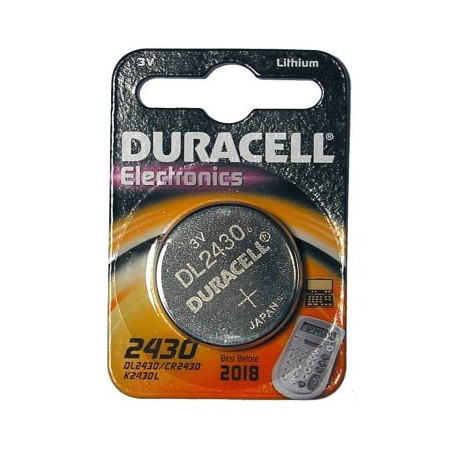 Pila duracell pasticca batteria monouso al litio 3v [2430 litio]