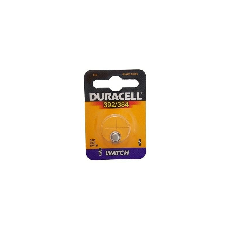 Pila duracell batteria a bottone pasticca watch 392/384 1.5v argento