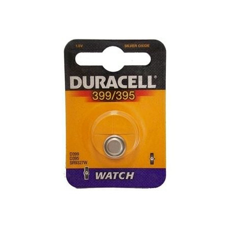 Pila duracell batteria a bottone pasticca watch 399/395 1.5v argento