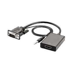 Cavo convertitore vga/hdmi gbc con audio nero [14.2800.96]
