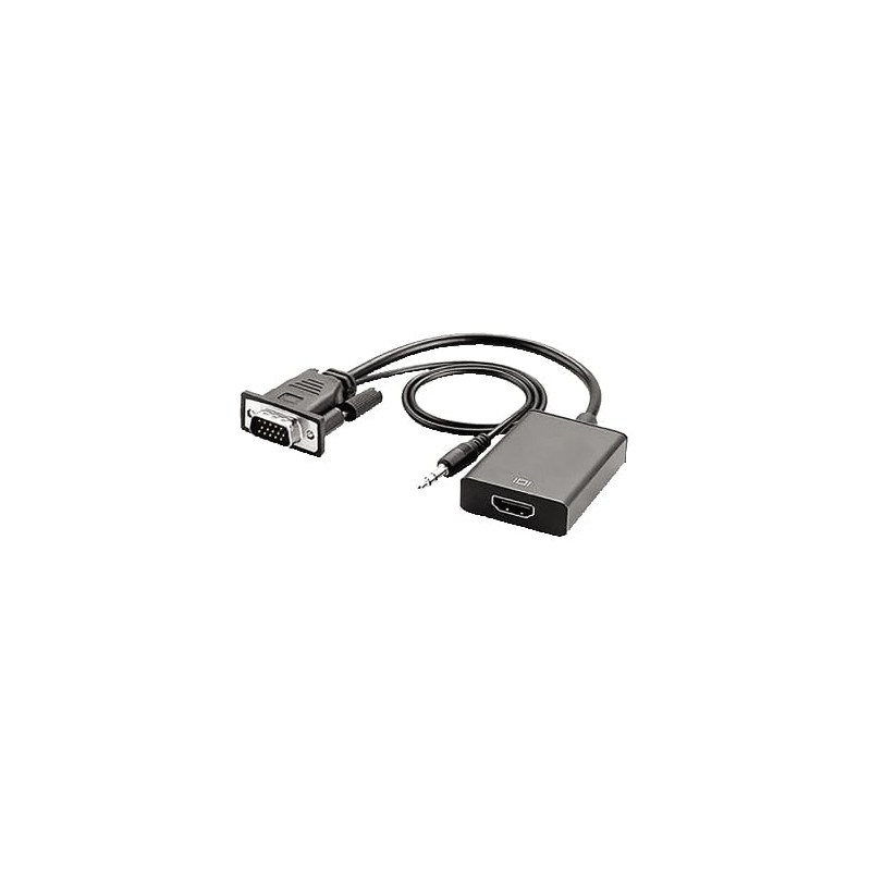 Cavo convertitore vga/hdmi gbc con audio nero [14.2800.96]