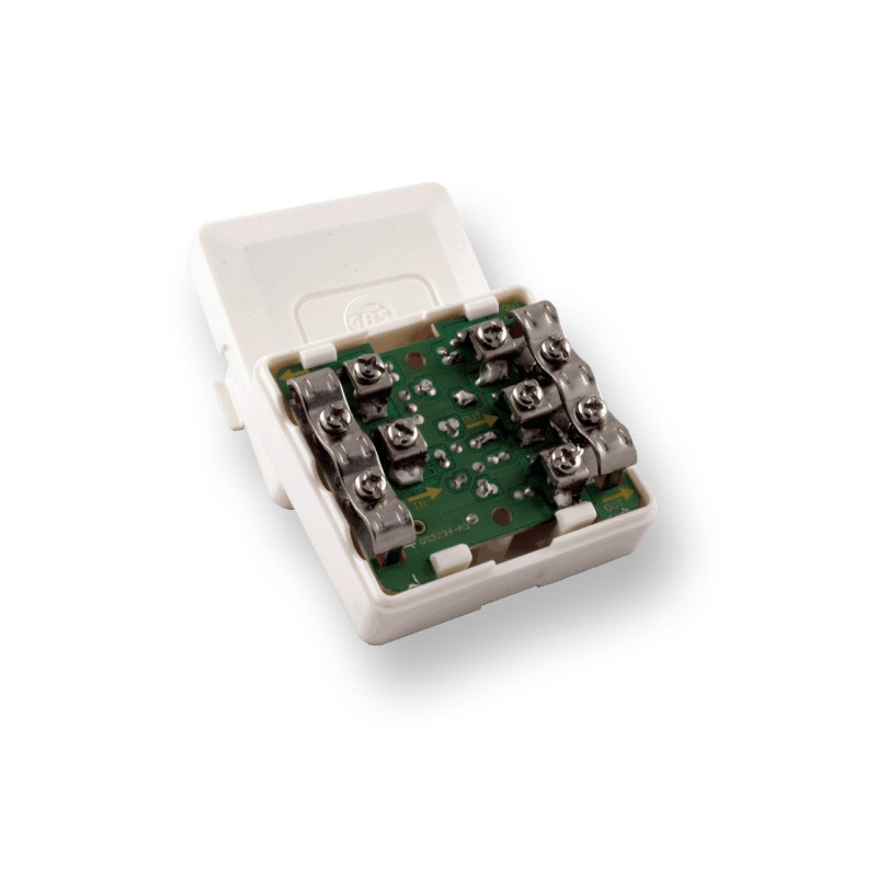 Partitore da muro gbs elettronica in metallo 4 uscite [pi4]