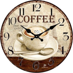 Orologio lowell old coffe da parete d34cm multicolore [14858]