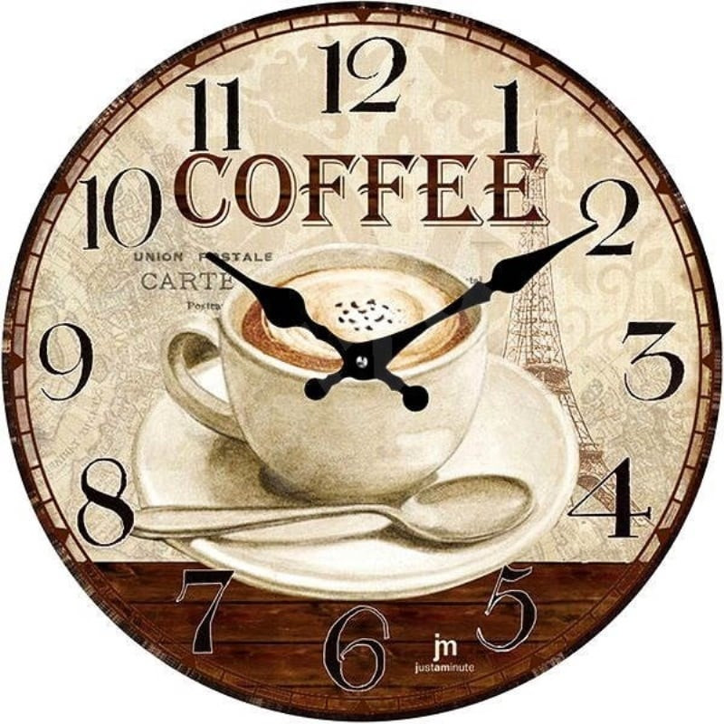 Orologio lowell old coffe da parete d34cm multicolore [14858]
