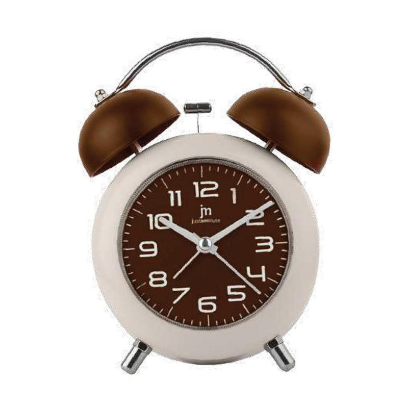Sveglia lowell ja7107-m 1.5v 10x5.5x16cm marrone/plastica [ja7107-m]