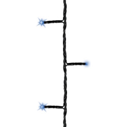 Catena luminosa gbc esterno 120 led/ip44/9m blu/cavo nero [70305620]