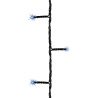 Catena luminosa gbc esterno 120 led/ip44/9m blu/cavo nero [70305620]