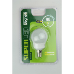 Lampadina beghelli superled 6500k e14 7w 700lm bianco [56893bl]