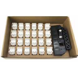 Kit frutti techly iwp-kit-c6au180 rj45 cat.6 utp 180 grado
