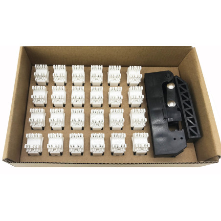 Kit frutti techly iwp-kit-c6au180 rj45 cat.6 utp 180 grado