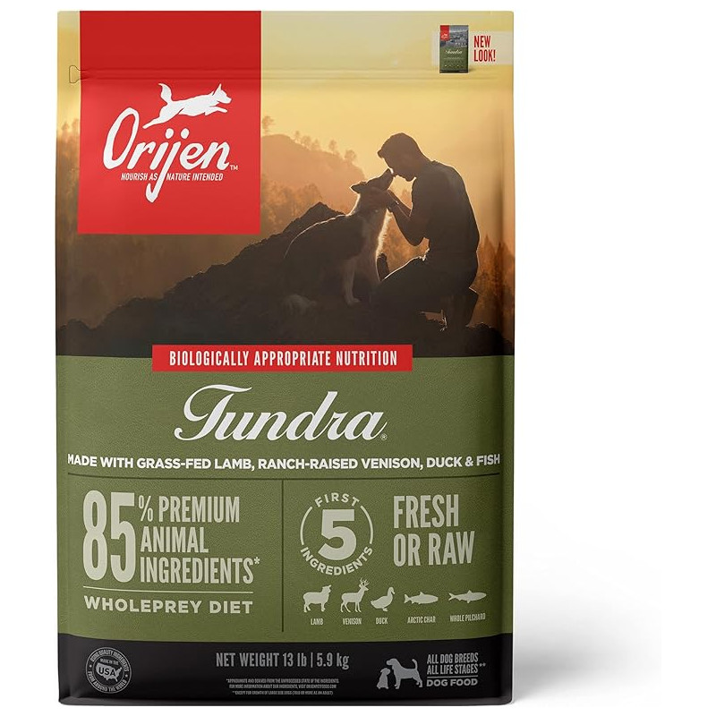 Cibo secco orijen tundra con capra per cani adulti 6kg